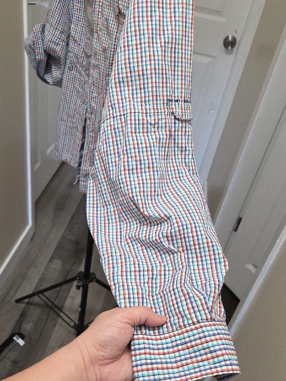 Columbia PFG Omni-Shield Plaid Fishing Shirt Long Sleeve Button-Up Outdoor - Picture 4 of 12